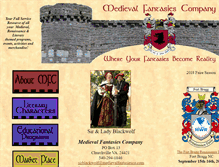 Tablet Screenshot of medievalfantasiesco.com